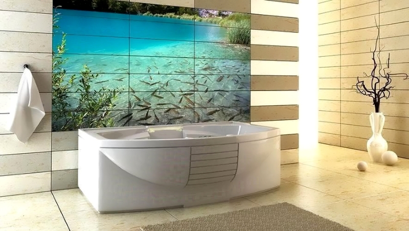 3D плитка для ванной