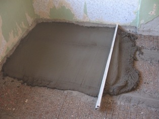 Стяжка из цемента (цементно-песочная) для пола 