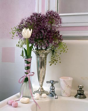цветы в ванной комнате 20
