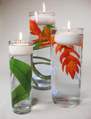 украшение стола цветами и свечами фото25