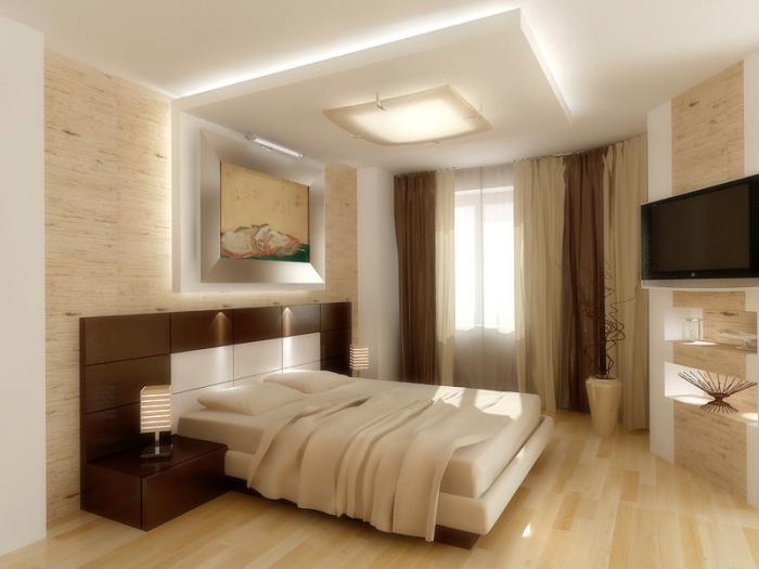 Дизайн потолка спальня