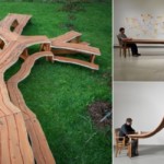 Уникальные деревянные столы от Майкла Бейтца