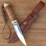 Ручка для ножа из дерева и бересты своими руками